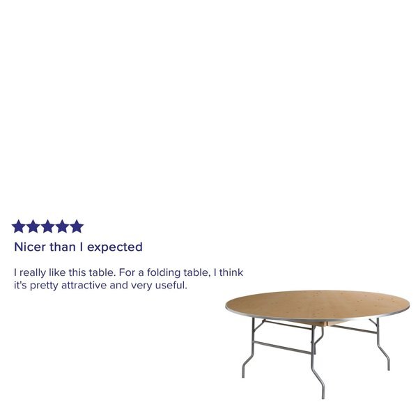 Round Folding Table, 72