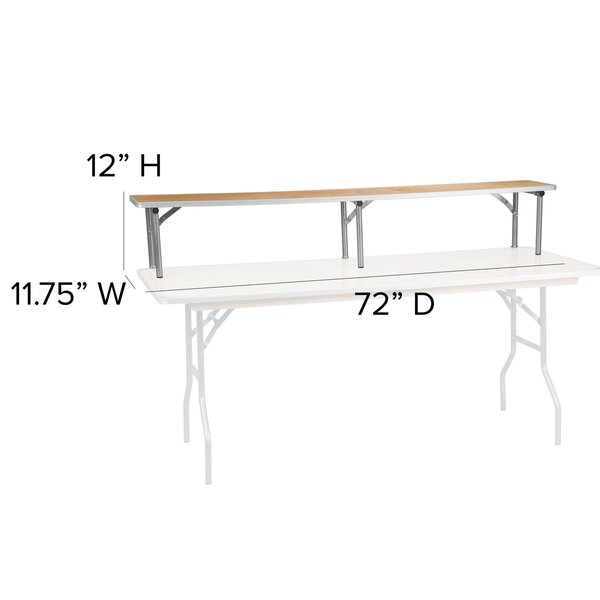 Rectangle Bar Top Riser, 72