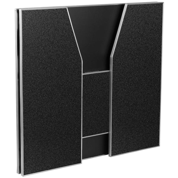 Foldable Bar, Marble, 4ft., Black, 47.75