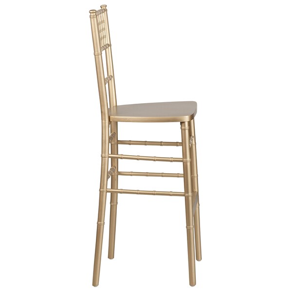 Chiavari Barstool, Gold, Wood