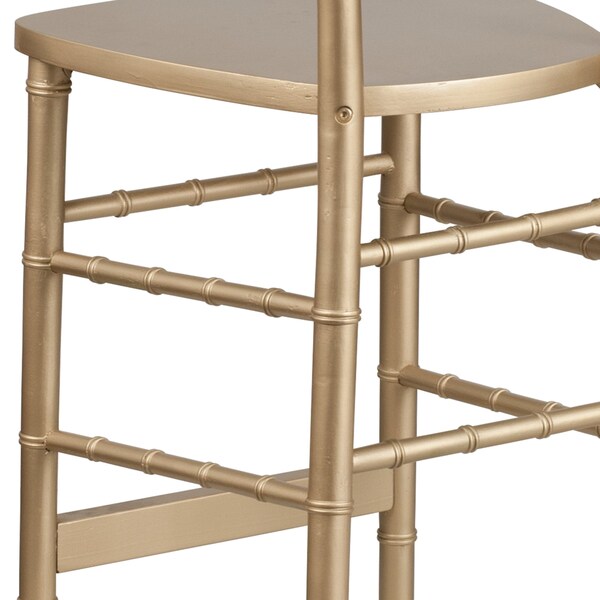 Chiavari Barstool, Gold, Wood