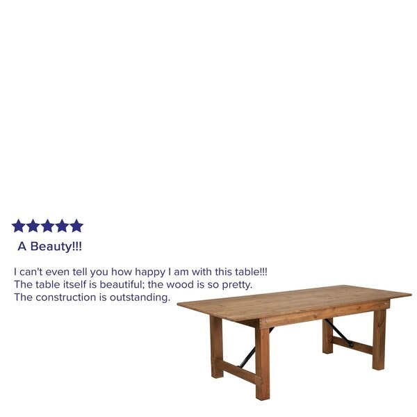 Rectangle FarmTable, Antique, Rustic, Foldng, 84