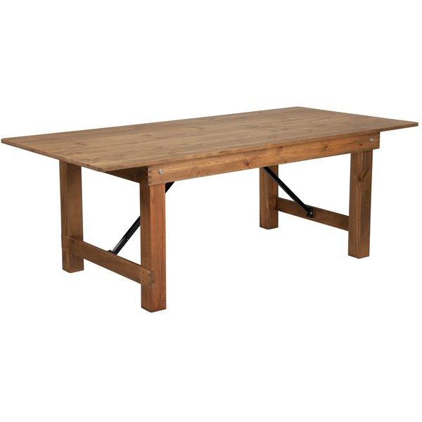 Rectangle FarmTable, Antique, Rustic, Foldng, 84