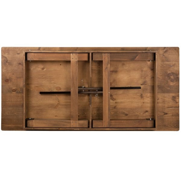 Rectangle FarmTable, Antique, Rustic, Foldng, 84