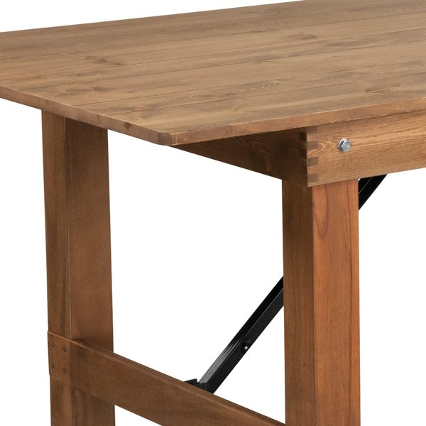 Rectangle FarmTable, Antique, Rustic, Foldng, 84