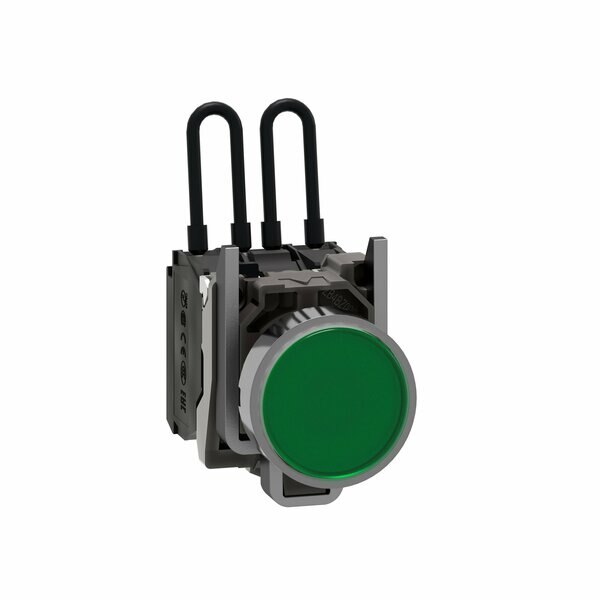METAL PUSH-TO-TEST PILOT LIGHT 110 120V