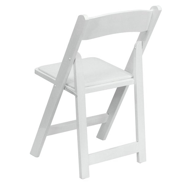 Folding Chair, Wood, White
