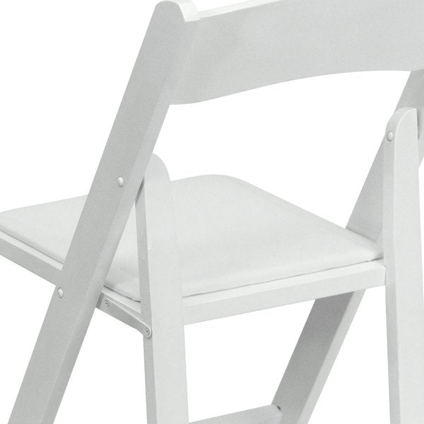 Folding Chair, Wood, White