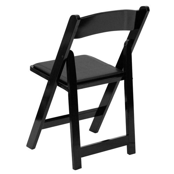 Folding Chair, Wood, Black