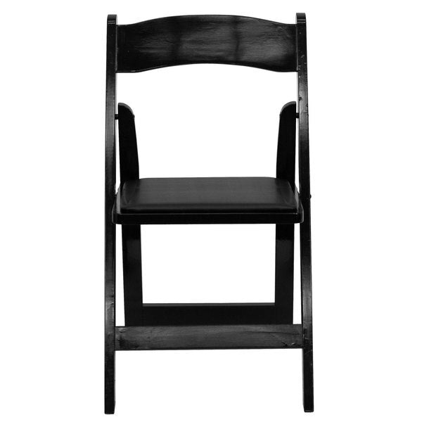 Folding Chair, Wood, Black