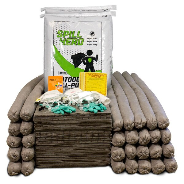 Spill Kit, Outdoor, 95 gal.