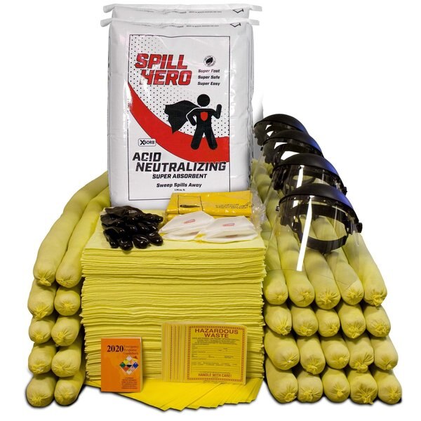 Spill Kit, Acid Neutralizer, 95 gal.
