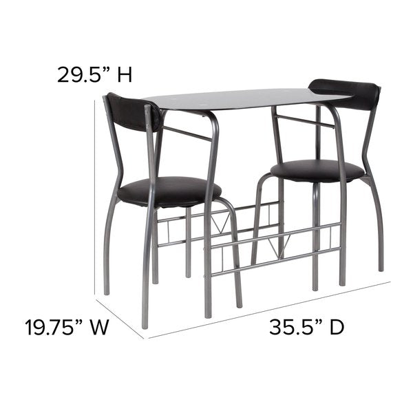 Oval Bistro Table, 19.75
