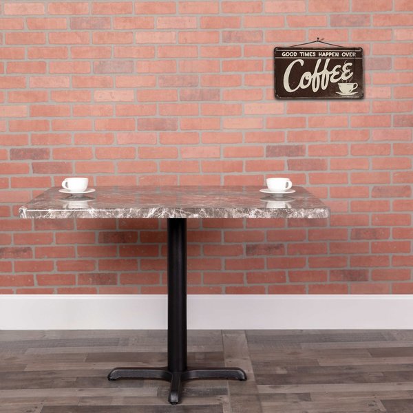 Rectangular Gray Marble Laminate Table T