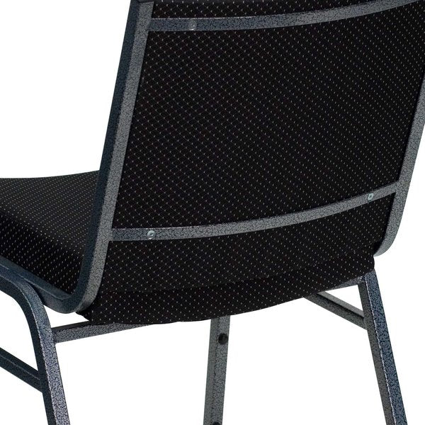 Stack Chair, Black Seat, Fabric Seat