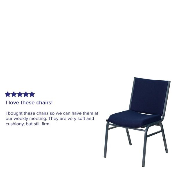 Fabric Stack Chair, Navy