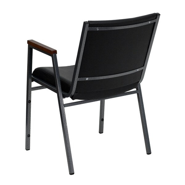 Stack Armchair, Blk Frame Fnsh, Blk Vinyl