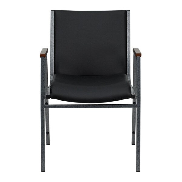 Stack Armchair, Blk Frame Fnsh, Blk Vinyl