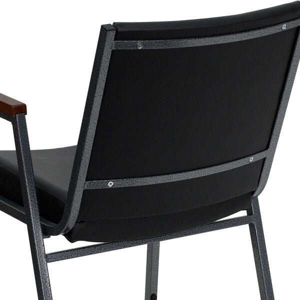 Stack Armchair, Blk Frame Fnsh, Blk Vinyl