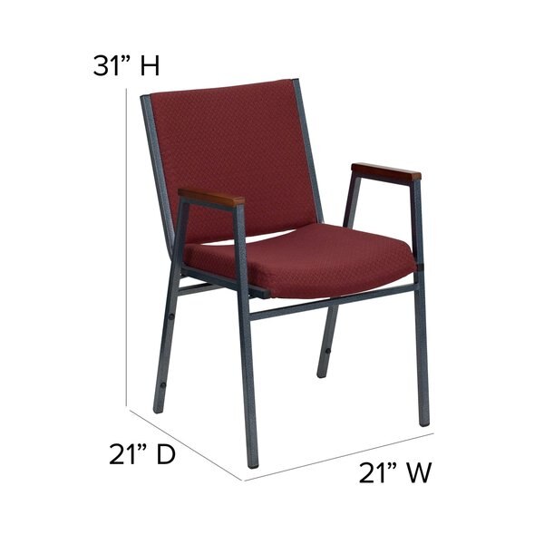 Fabric Stack Armchair, Burgundy