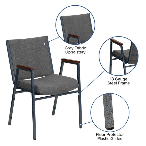 Fabric Stack Armchair, Gray