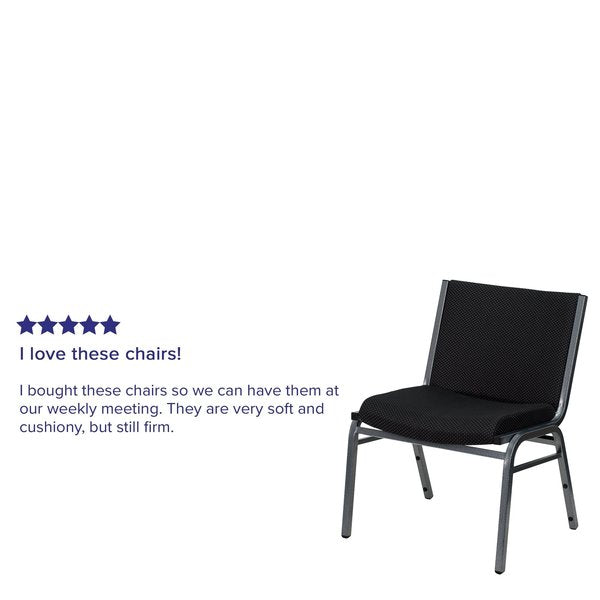 Fabric Stack Chair, Black