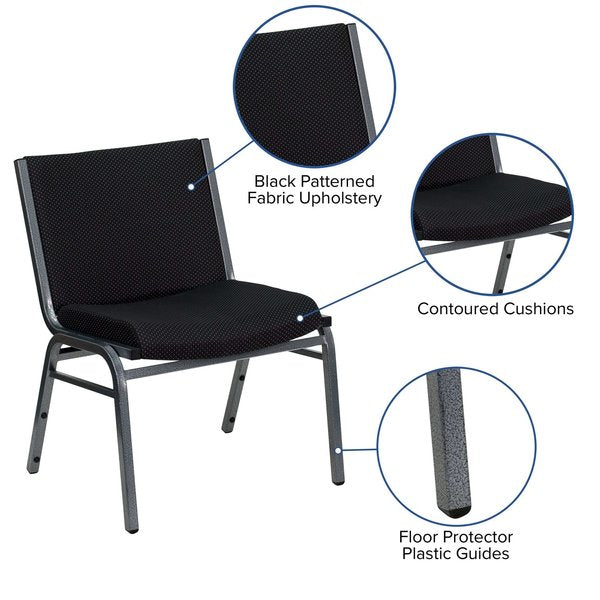 Fabric Stack Chair, Black