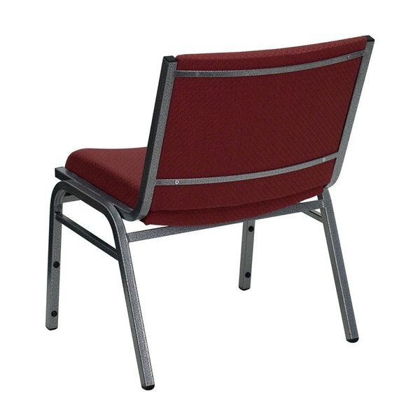 Fabric Stack Chair, Extra Wide, Burgundy