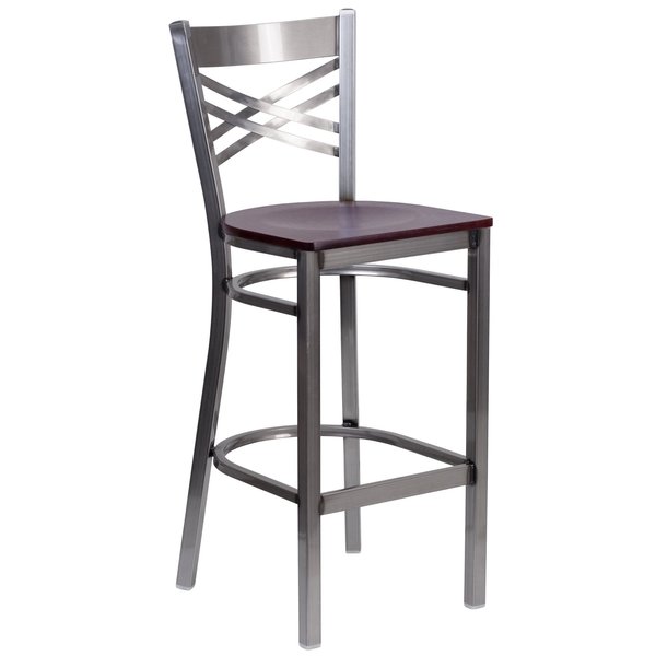 Restaurant Barstool, Metal X Bck, Mah Woo