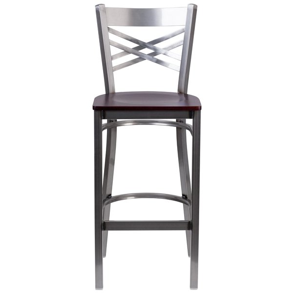Restaurant Barstool, Metal X Bck, Mah Woo