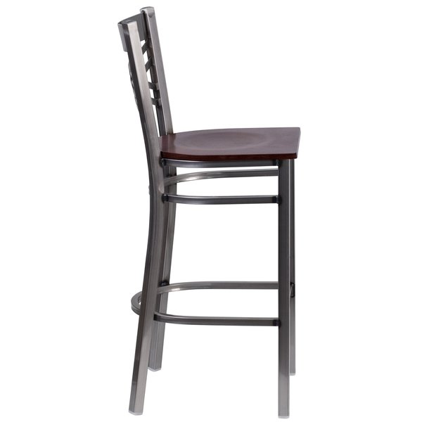 Restaurant Barstool, Metal X Bck, Wal Woo