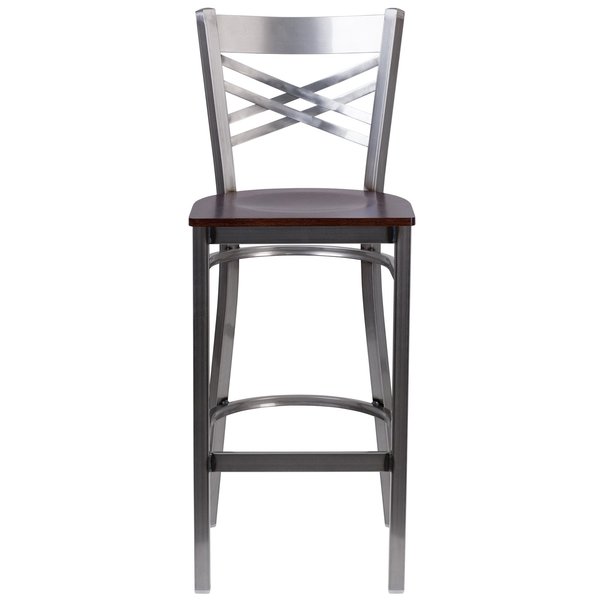 Restaurant Barstool, Metal X Bck, Wal Woo