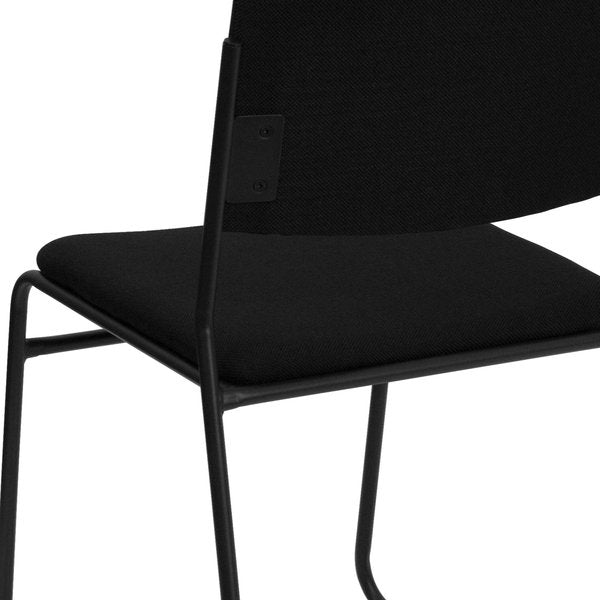 Fabric Stack Chair, Black
