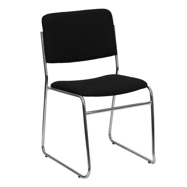 Fabric Stack Chair, Black