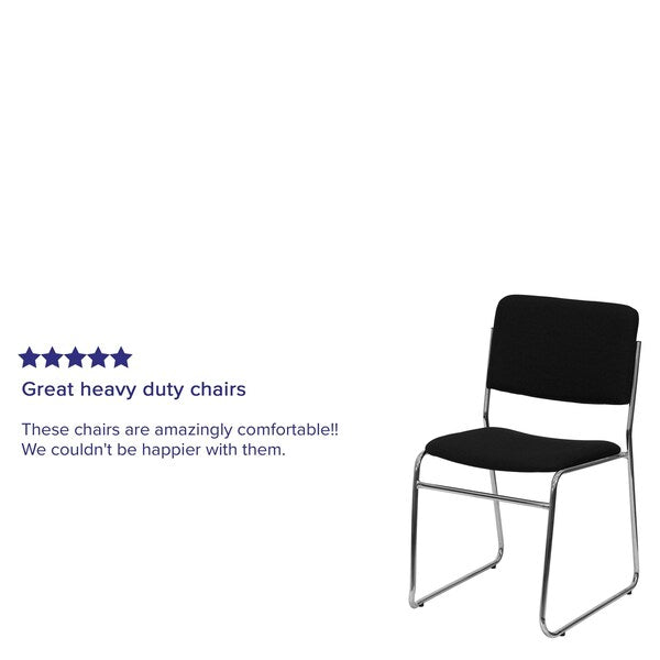 Fabric Stack Chair, Black