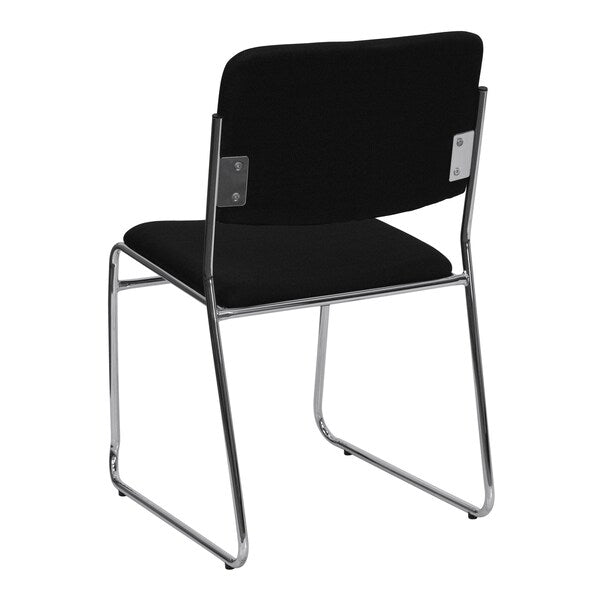 Fabric Stack Chair, Black