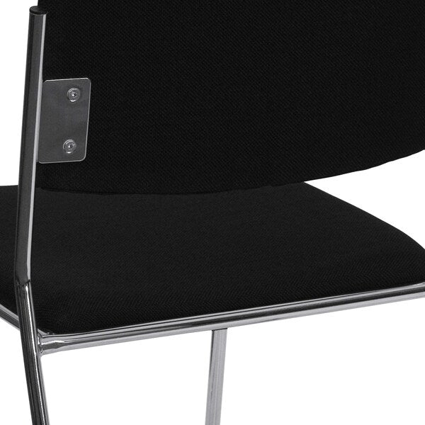 Fabric Stack Chair, Black