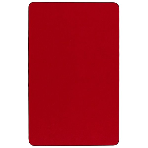 Rectangle Actvt Table, Rect, Red, Lckng Cstrs, 36