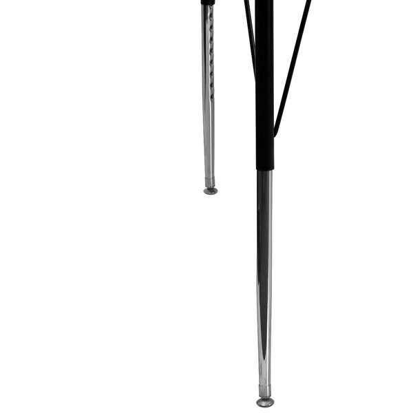 Horseshoe Activity Table, 60 X 66 X 30.125, Chrome, Laminate, Particleboard, Steel Top, Grey