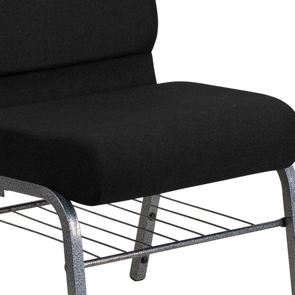 Fabric Church Chair, Black