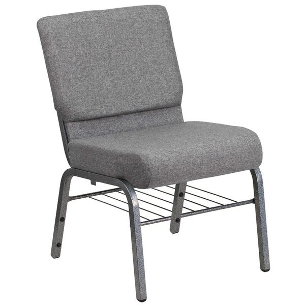 Fabric Church Chair, Gray