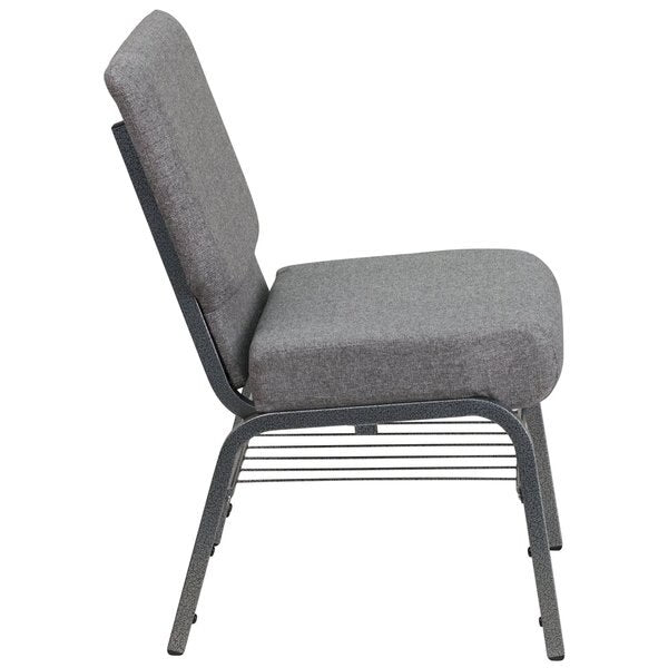 Fabric Church Chair, Gray