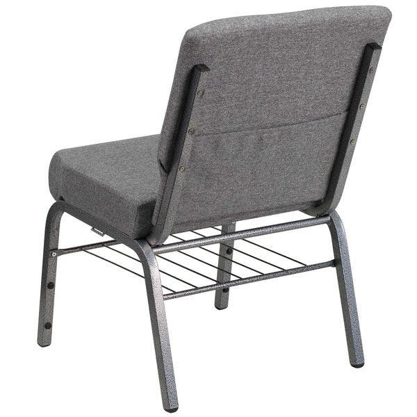 Fabric Church Chair, Gray