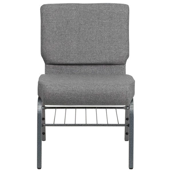 Fabric Church Chair, Gray