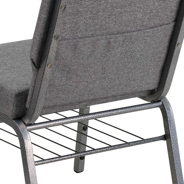 Fabric Church Chair, Gray