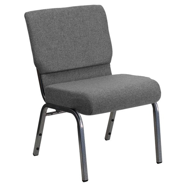 Fabric Church Chair, Gray
