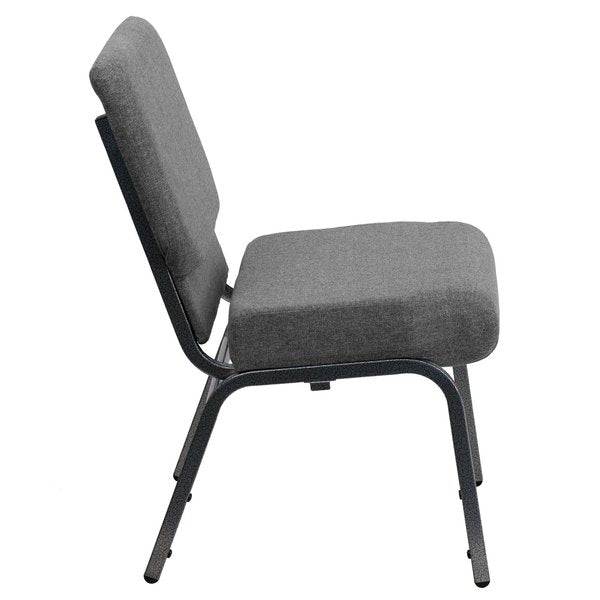 Fabric Church Chair, Gray