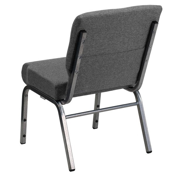Fabric Church Chair, Gray