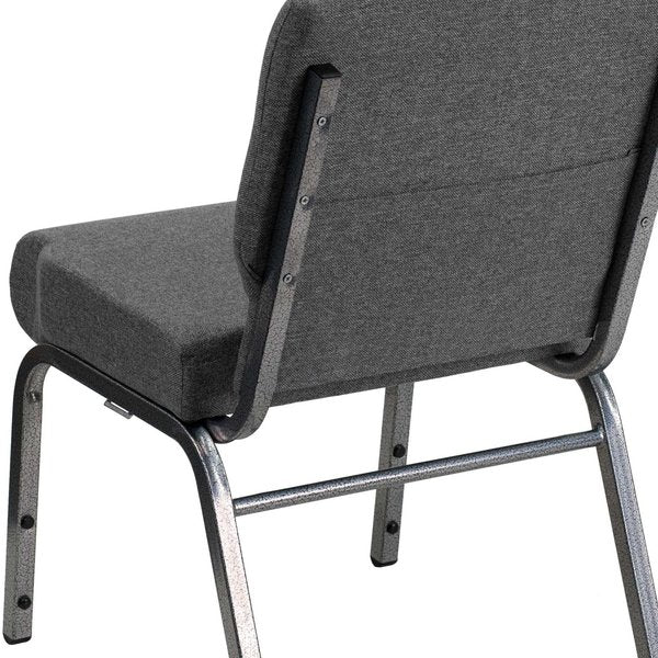 Fabric Church Chair, Gray