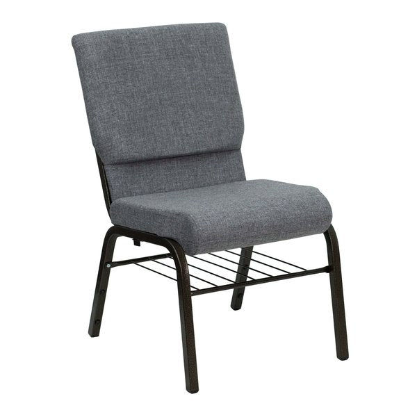 Fabric Church Chair, Gray